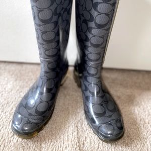 Size 6 Women Coach Rain boots
